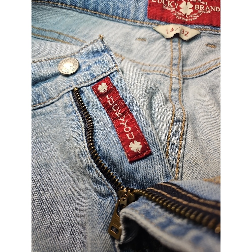 Lucky Brand Sweet'n Crop Women's 14/32 Blue Straight Leg Stretch Denim Crop - Picture 12 of 16